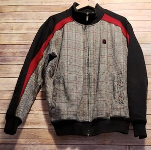 Mens Marc Ecko cut&sew Houndstooth jacket